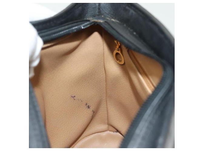 Borsa a Spalla in Tela Trotter Christian Dior Nero Oro Auth ep10350 D'oro - vista 12