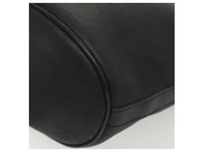Borsa a Spalla in Tela Trotter Christian Dior Nero Oro Auth ep10350 D'oro - vista 16
