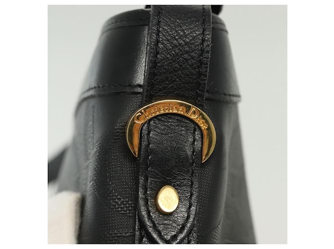 Borsa a Spalla in Tela Trotter Christian Dior Nero Oro Auth ep10350 D'oro - vista 19