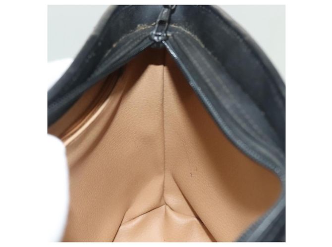Borsa a Spalla in Tela Trotter Christian Dior Nero Oro Auth ep10350 D'oro - vista 21