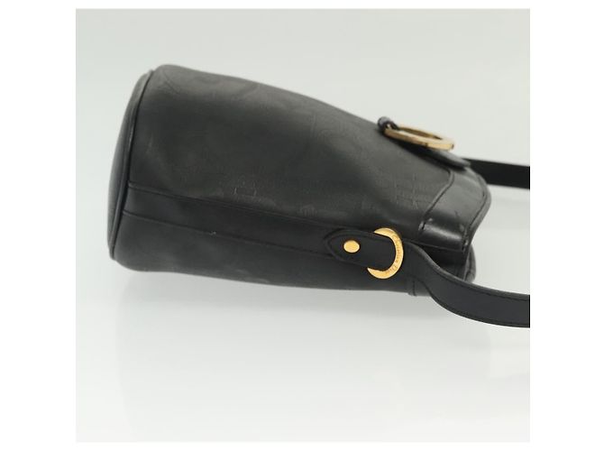 Borsa a Spalla in Tela Trotter Christian Dior Nero Oro Auth ep10350 D'oro - vista 3