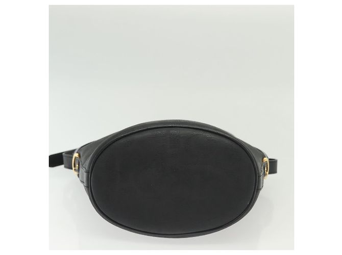 Borsa a Spalla in Tela Trotter Christian Dior Nero Oro Auth ep10350 D'oro - vista 5