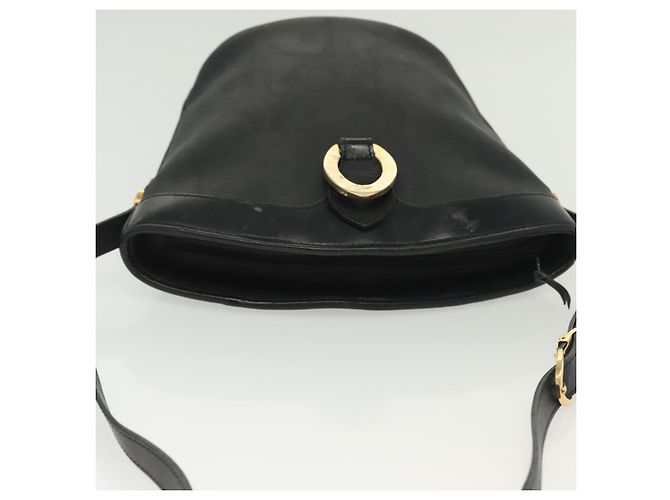 Borsa a Spalla in Tela Trotter Christian Dior Nero Oro Auth ep10350 D'oro - vista 6