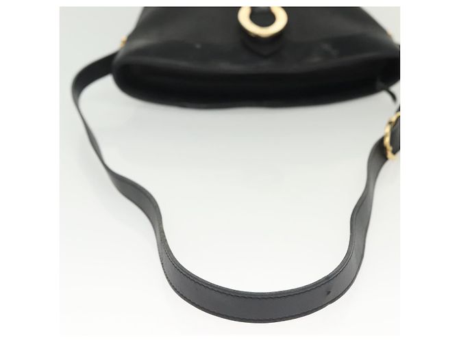 Borsa a Spalla in Tela Trotter Christian Dior Nero Oro Auth ep10350 D'oro - vista 7
