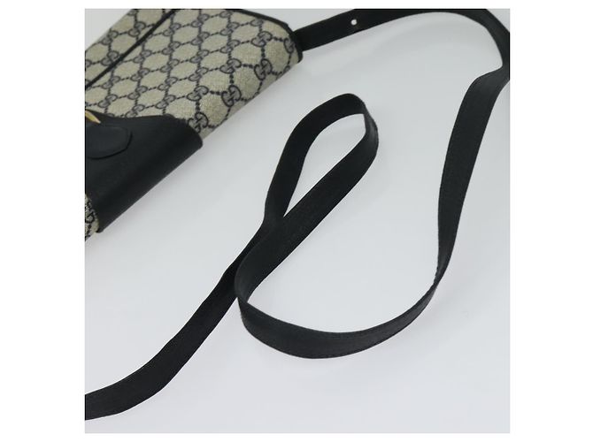 Gucci Borsa a spalla GG Supreme in PVC Navy Gold Auth ep10523 D'oro Blu navy - vista 7