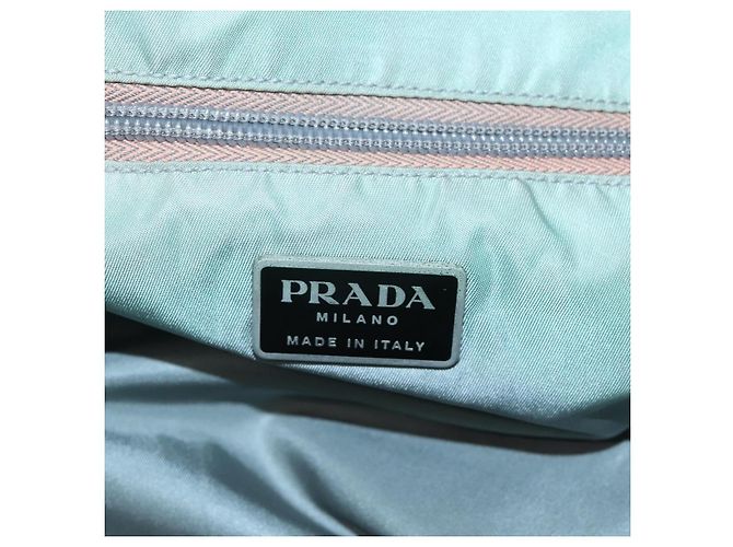 PRADA Borsa a mano in nylon khaki Auth 140626 Cachi - view 19
