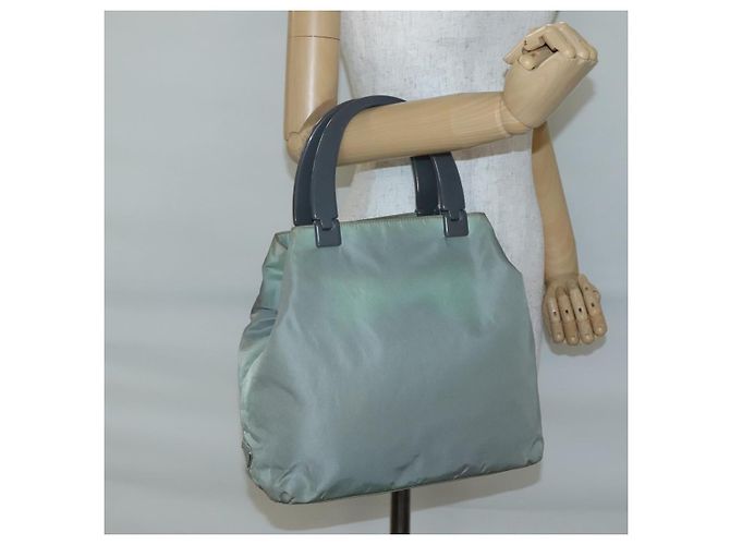 PRADA Borsa a mano in nylon khaki Auth 140626 Cachi - view 23