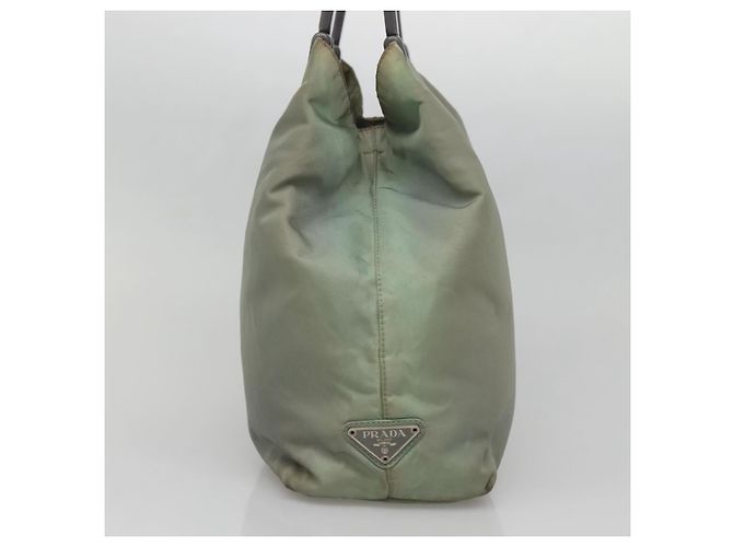 PRADA Borsa a mano in nylon khaki Auth 140626 Cachi - view 3