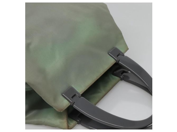 PRADA Borsa a mano in nylon khaki Auth 140626 Cachi - view 6