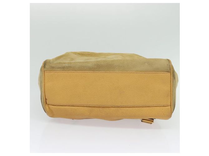 Zaino GUCCI in pelle scamosciata beige oro Auth 135058 D'oro - vista 5
