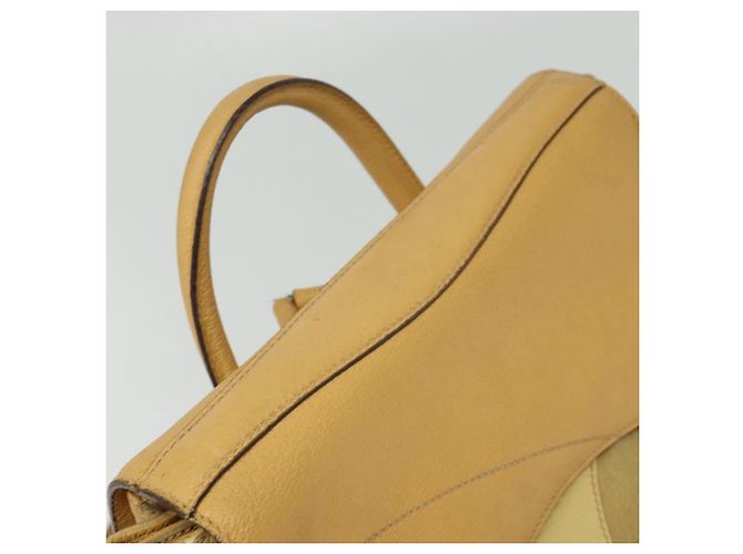 Zaino GUCCI in pelle scamosciata beige oro Auth 135058 D'oro - vista 6