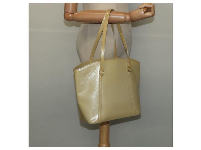 LOUIS VUITTON Borsa Tote Avalon MM Monogram Vernis Broncorail M91743 Auth 140711 - vista 20
