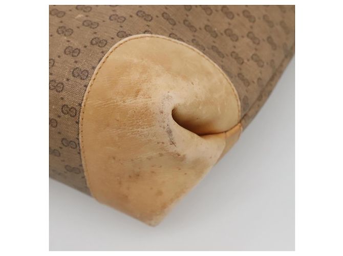 Bolso Sherry Line de PVC Beige Micro GG Supreme Web de GUCCI 904 002 0222 Auth ti3393 - vue 16