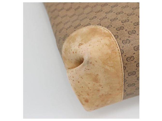 Bolso Sherry Line de PVC Beige Micro GG Supreme Web de GUCCI 904 002 0222 Auth ti3393 - vue 17