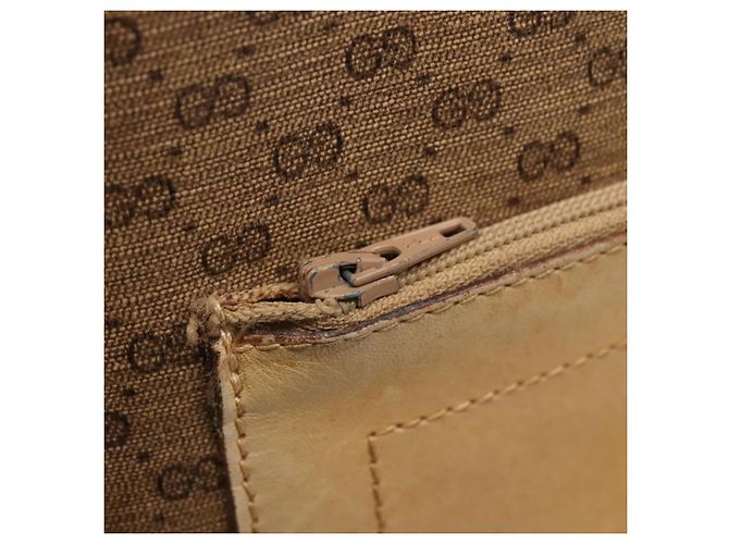 Bolso Sherry Line de PVC Beige Micro GG Supreme Web de GUCCI 904 002 0222 Auth ti3393 - vue 9