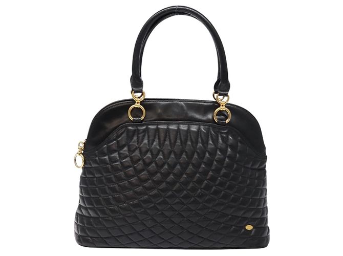 BALLY Borsa a mano in pelle nera e oro Auth yk19321 Nero D'oro - vista 13