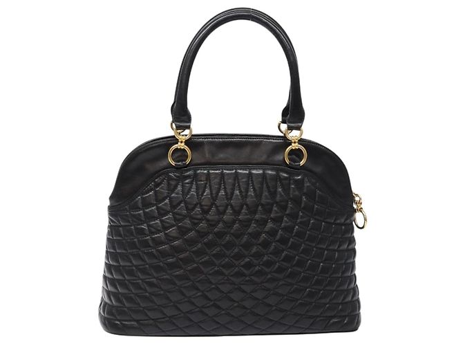 BALLY Borsa a mano in pelle nera e oro Auth yk19321 Nero D'oro - vista 2
