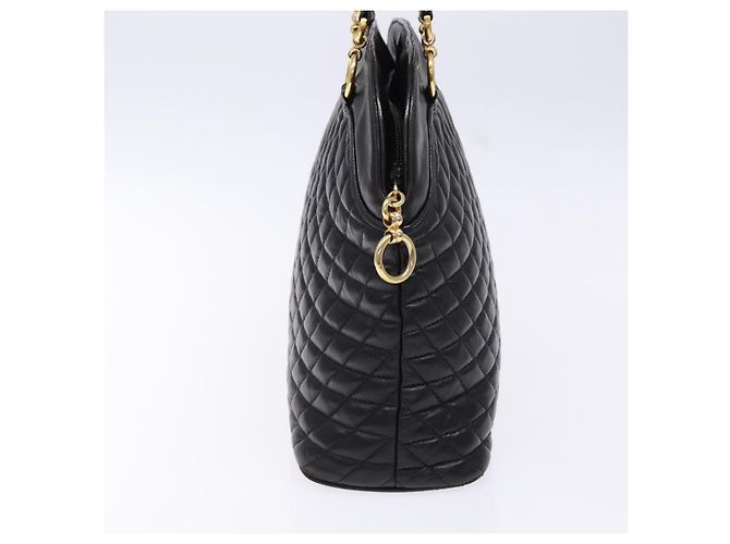 BALLY Borsa a mano in pelle nera e oro Auth yk19321 Nero D'oro - vista 3
