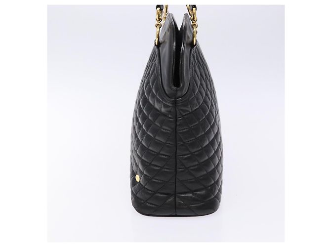 BALLY Borsa a mano in pelle nera e oro Auth yk19321 Nero D'oro - vista 4