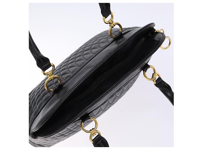 BALLY Borsa a mano in pelle nera e oro Auth yk19321 Nero D'oro - vista 6