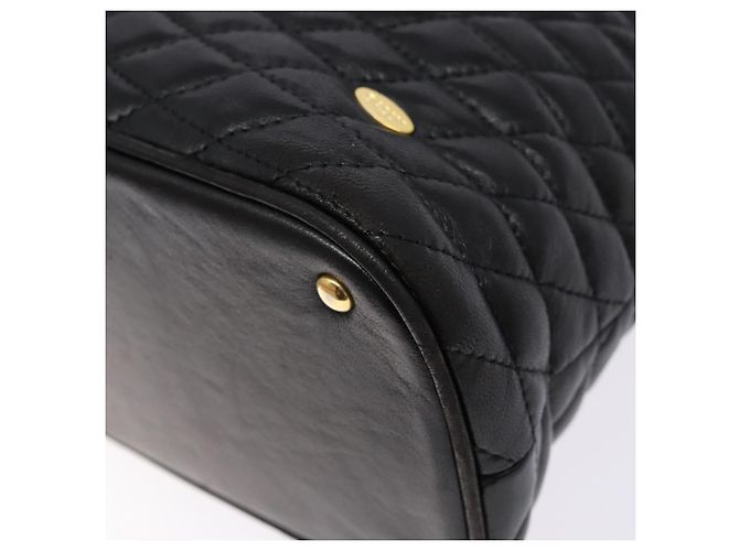 BALLY Borsa a mano in pelle nera e oro Auth yk19321 Nero D'oro - vista 9