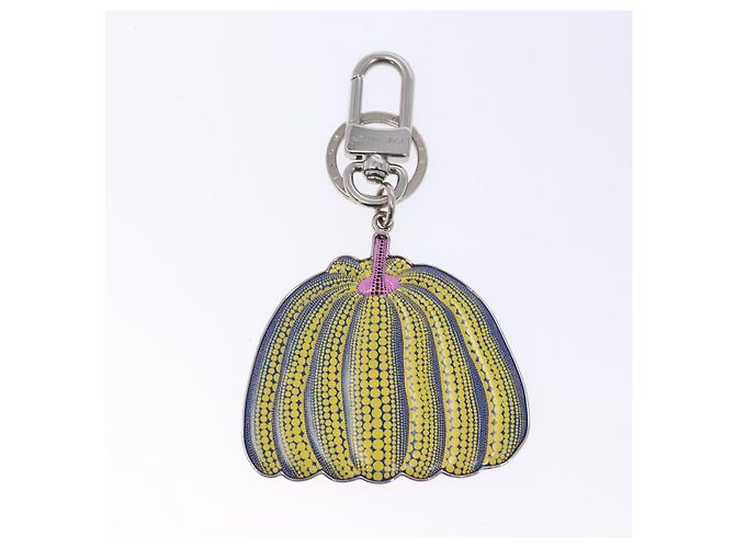 LOUIS VUITTON Portachiavi Charm Zucca metallo Giallo M01103 LV Auth 140762 - vista 2