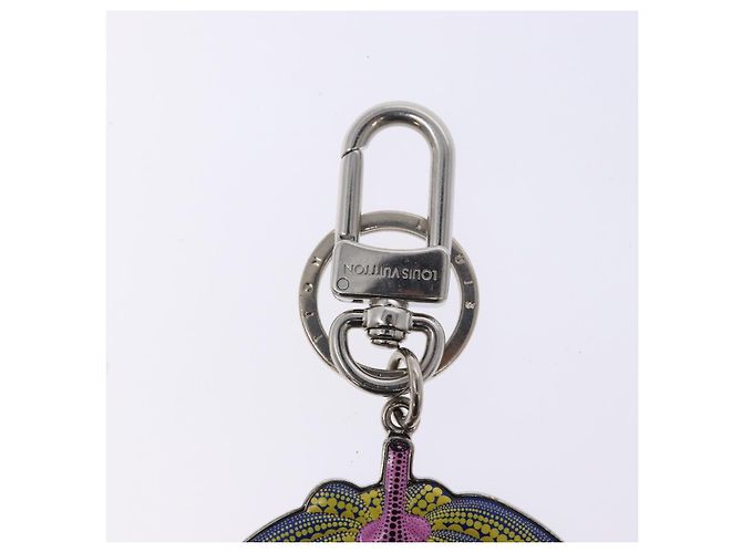 LOUIS VUITTON Portachiavi Charm Zucca metallo Giallo M01103 LV Auth 140762 - vista 3
