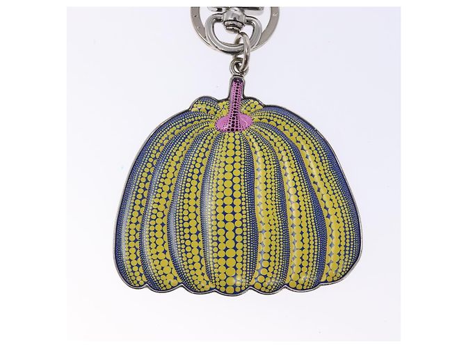 LOUIS VUITTON Portachiavi Charm Zucca metallo Giallo M01103 LV Auth 140762 - vista 4