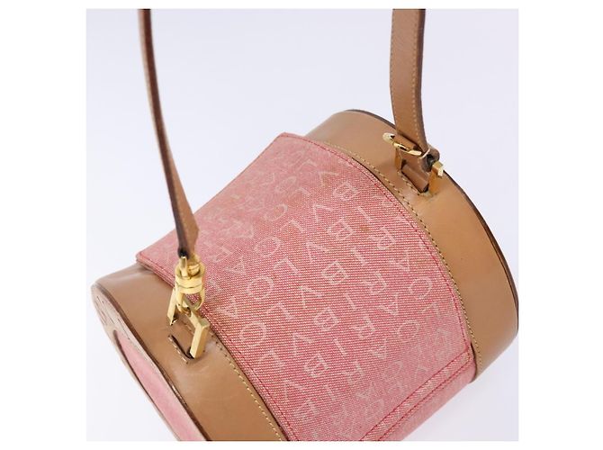 Bulgari Borsa a mano BVLGARI Logo Mania Be Zero One in tela rossa e oro Auth BA5419 Rosso D'oro - vista 6