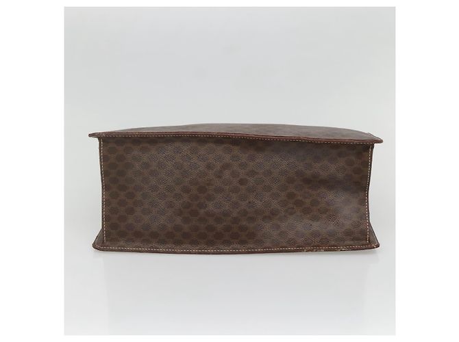Céline Borsa a mano in tela Macadam CELINE in pelle PVC marrone oro Auth ep10408 D'oro - vista 5
