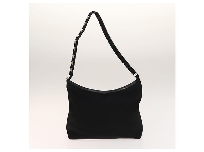 Borsa a mano Gancini in nylon 2 pezzi nera Auth bs28917 di Salvatore Ferragamo Nero - vista 11