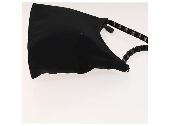 Borsa a mano Gancini in nylon 2 pezzi nera Auth bs28917 di Salvatore Ferragamo Nero - vista 12