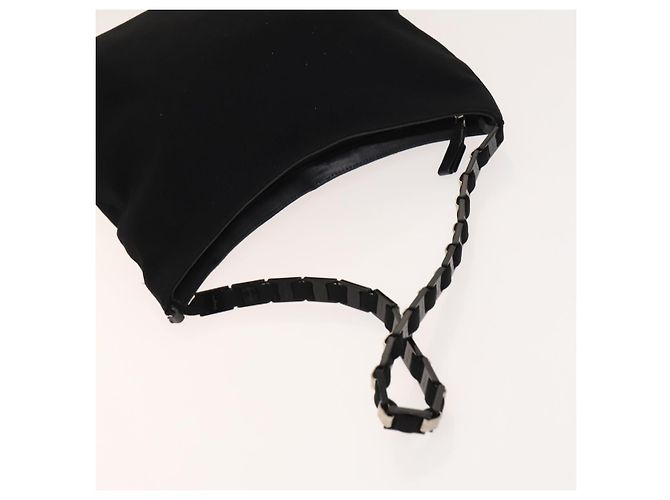Borsa a mano Gancini in nylon 2 pezzi nera Auth bs28917 di Salvatore Ferragamo Nero - vista 13