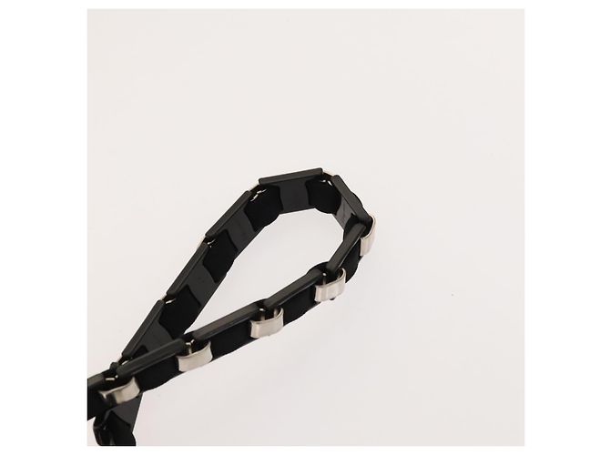 Borsa a mano Gancini in nylon 2 pezzi nera Auth bs28917 di Salvatore Ferragamo Nero - vista 14