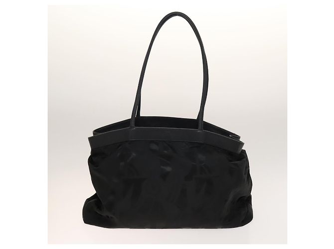 Borsa a mano Gancini in nylon 2 pezzi nera Auth bs28917 di Salvatore Ferragamo Nero - vista 2