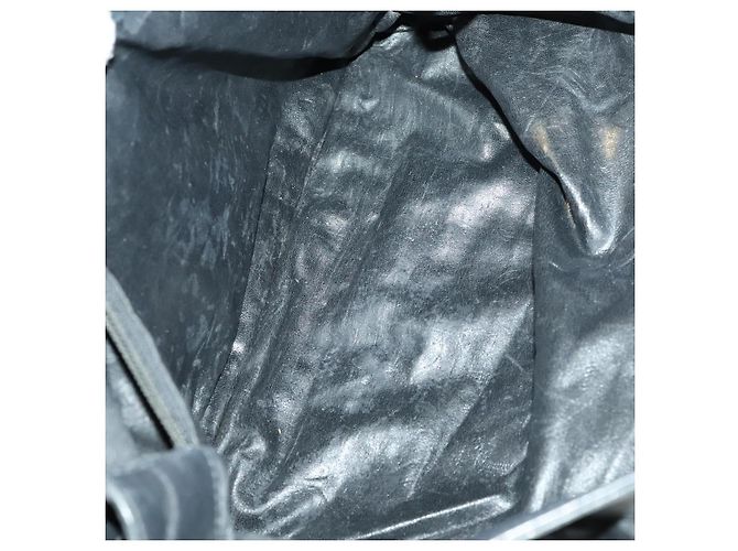 Borsa a mano Gancini in nylon 2 pezzi nera Auth bs28917 di Salvatore Ferragamo Nero - vista 9
