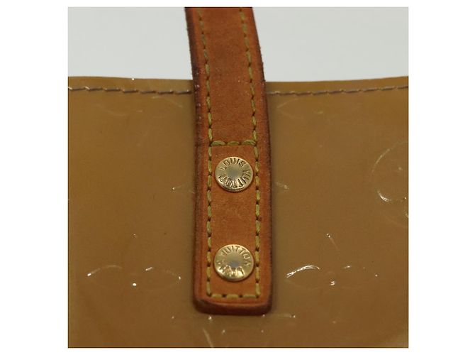 LOUIS VUITTON Borsa a Mano Monogram Vernis Reade PM Noisette M91334 LV Auth SW1451 Nocciola - vista 10