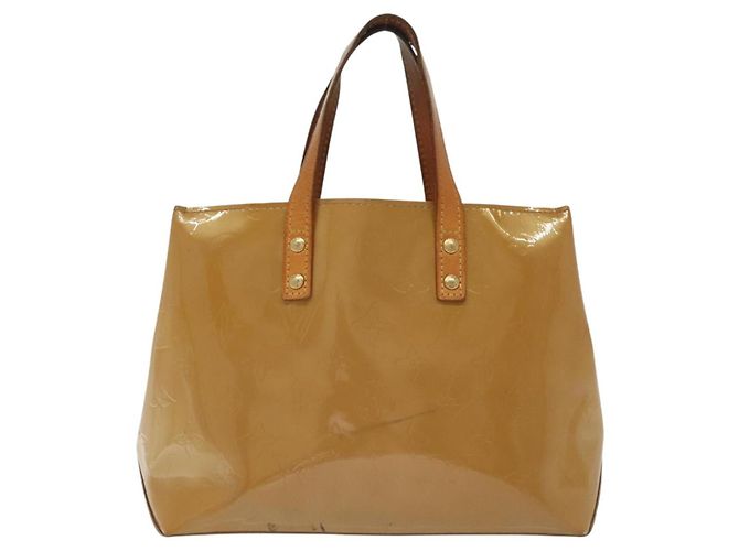 LOUIS VUITTON Borsa a Mano Monogram Vernis Reade PM Noisette M91334 LV Auth SW1451 Nocciola - vista 13