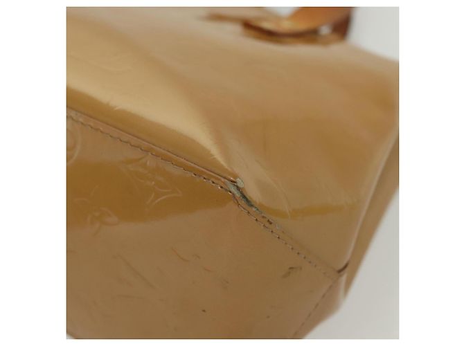 LOUIS VUITTON Borsa a Mano Monogram Vernis Reade PM Noisette M91334 LV Auth SW1451 Nocciola - vista 15