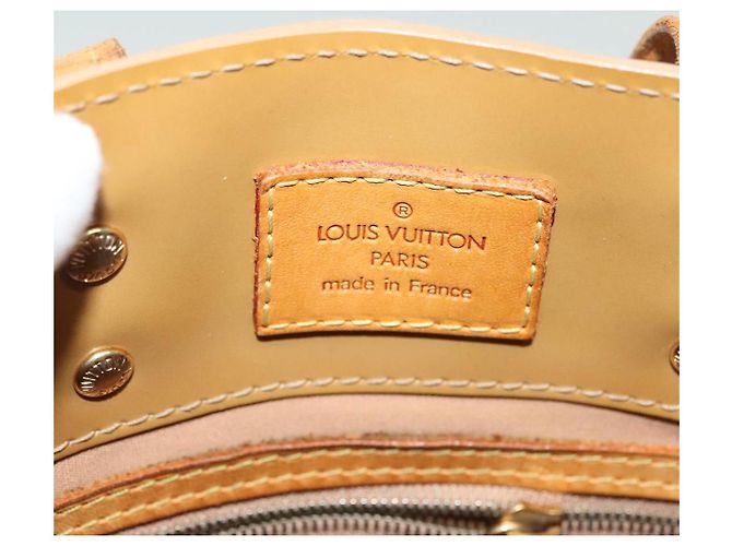 LOUIS VUITTON Borsa a Mano Monogram Vernis Reade PM Noisette M91334 LV Auth SW1451 Nocciola - vista 18