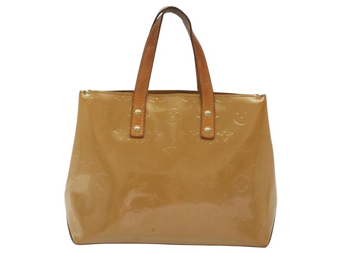 LOUIS VUITTON Borsa a Mano Monogram Vernis Reade PM Noisette M91334 LV Auth SW1451 Nocciola - vista 2