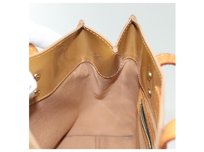LOUIS VUITTON Borsa a Mano Monogram Vernis Reade PM Noisette M91334 LV Auth SW1451 Nocciola - vista 20