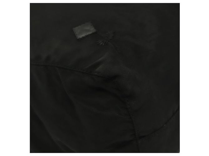 PRADA Borsa a mano in nylon nero argento Auth hk2902 - vista 10