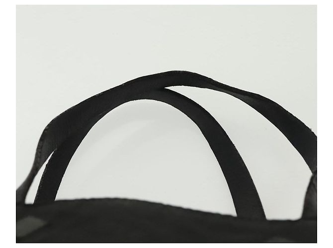 PRADA Borsa a mano in nylon nero argento Auth hk2902 - vista 8