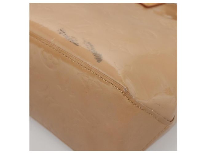 LOUIS VUITTON Borsa a Mano Monogram Vernis Reade PM Noisette M91334 LV Auth 140863 Nocciola - vista 14