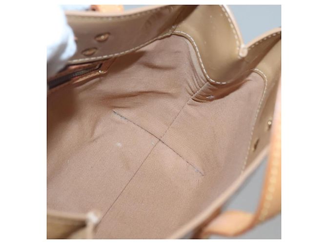 LOUIS VUITTON Borsa a Mano Monogram Vernis Reade PM Noisette M91334 LV Auth 140863 Nocciola - vista 19