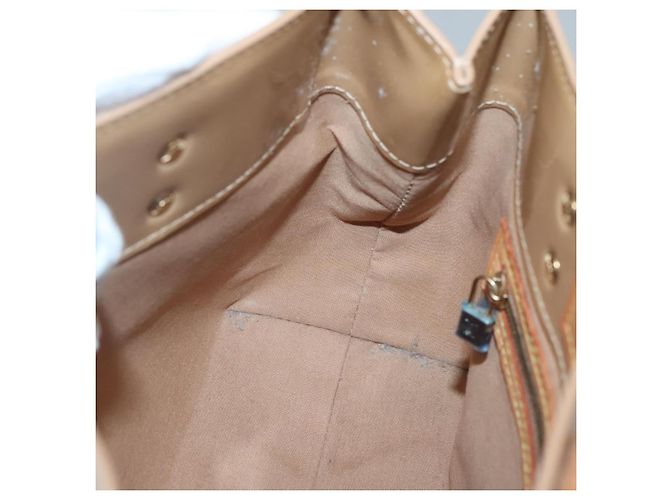 LOUIS VUITTON Borsa a Mano Monogram Vernis Reade PM Noisette M91334 LV Auth 140863 Nocciola - vista 20
