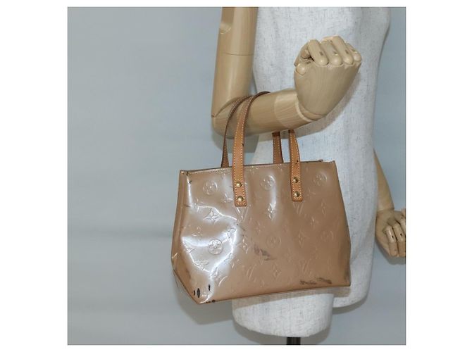 LOUIS VUITTON Borsa a Mano Monogram Vernis Reade PM Noisette M91334 LV Auth 140863 Nocciola - vista 22