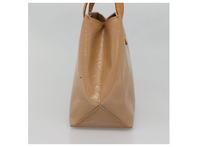 LOUIS VUITTON Borsa a Mano Monogram Vernis Reade PM Noisette M91334 LV Auth 140863 Nocciola - vista 4