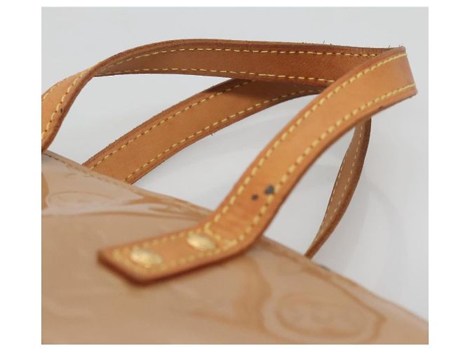 LOUIS VUITTON Borsa a Mano Monogram Vernis Reade PM Noisette M91334 LV Auth 140863 Nocciola - vista 8